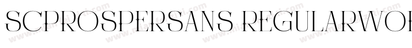 SCProsperSans Regularwoff2字体转换